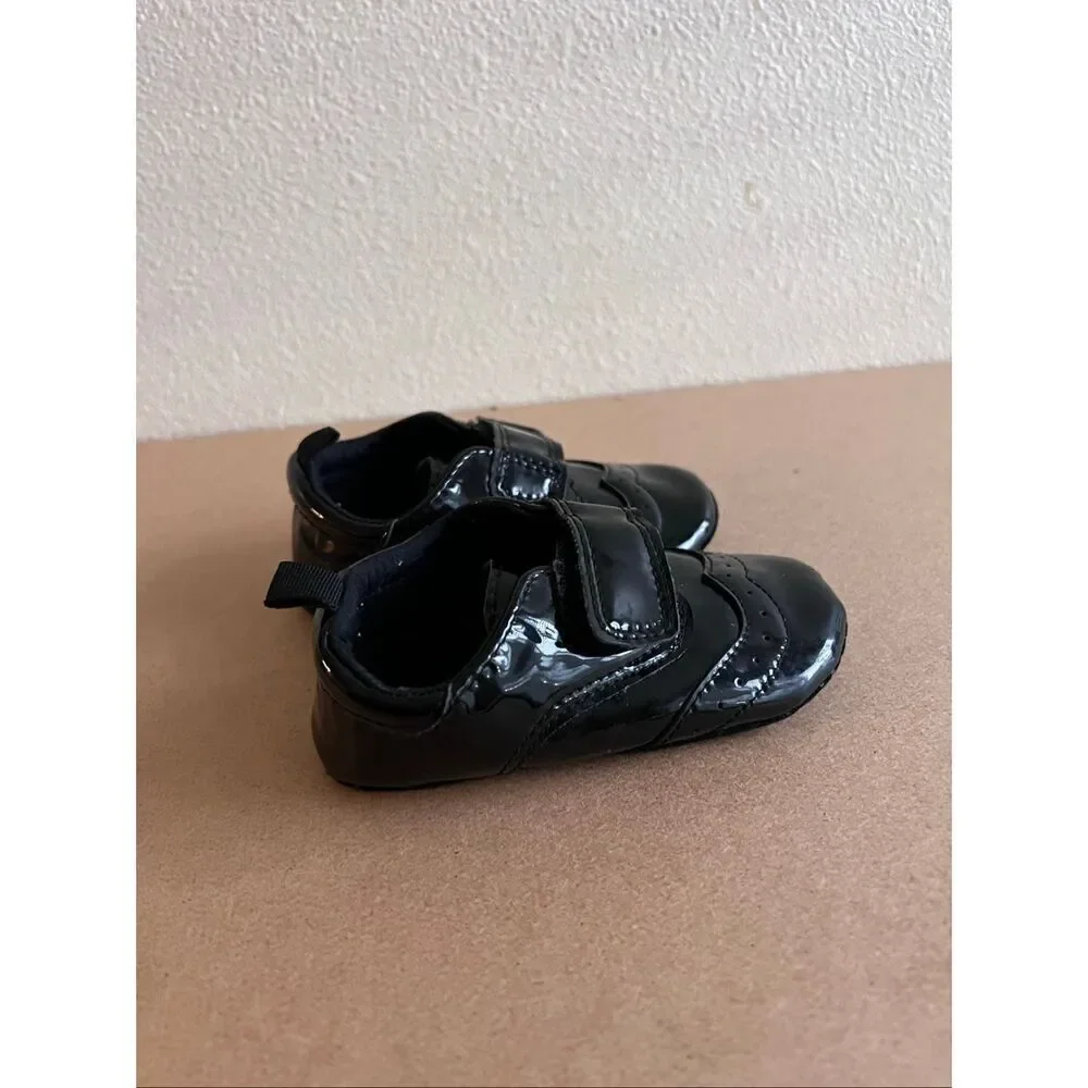 H&M  Black Patient Leather Dress Shoes Boys Toddler Size 20/2-/US5